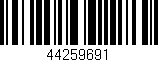 Código de barras (EAN, GTIN, SKU, ISBN): '44259691'