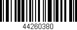 Código de barras (EAN, GTIN, SKU, ISBN): '44260380'