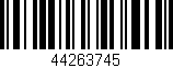 Código de barras (EAN, GTIN, SKU, ISBN): '44263745'
