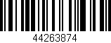 Código de barras (EAN, GTIN, SKU, ISBN): '44263874'
