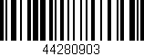 Código de barras (EAN, GTIN, SKU, ISBN): '44280903'