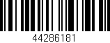 Código de barras (EAN, GTIN, SKU, ISBN): '44286181'