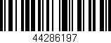 Código de barras (EAN, GTIN, SKU, ISBN): '44286197'