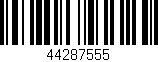 Código de barras (EAN, GTIN, SKU, ISBN): '44287555'