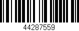 Código de barras (EAN, GTIN, SKU, ISBN): '44287559'