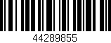 Código de barras (EAN, GTIN, SKU, ISBN): '44289855'