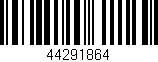 Código de barras (EAN, GTIN, SKU, ISBN): '44291864'