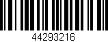 Código de barras (EAN, GTIN, SKU, ISBN): '44293216'