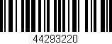 Código de barras (EAN, GTIN, SKU, ISBN): '44293220'