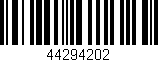 Código de barras (EAN, GTIN, SKU, ISBN): '44294202'