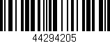 Código de barras (EAN, GTIN, SKU, ISBN): '44294205'