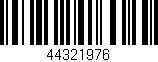 Código de barras (EAN, GTIN, SKU, ISBN): '44321976'