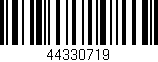 Código de barras (EAN, GTIN, SKU, ISBN): '44330719'