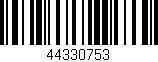 Código de barras (EAN, GTIN, SKU, ISBN): '44330753'