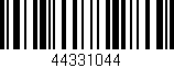 Código de barras (EAN, GTIN, SKU, ISBN): '44331044'