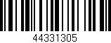 Código de barras (EAN, GTIN, SKU, ISBN): '44331305'