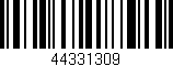 Código de barras (EAN, GTIN, SKU, ISBN): '44331309'