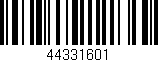 Código de barras (EAN, GTIN, SKU, ISBN): '44331601'