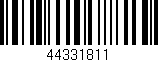 Código de barras (EAN, GTIN, SKU, ISBN): '44331811'