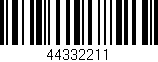 Código de barras (EAN, GTIN, SKU, ISBN): '44332211'