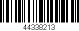 Código de barras (EAN, GTIN, SKU, ISBN): '44338213'