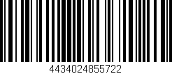 Código de barras (EAN, GTIN, SKU, ISBN): '4434024855722'
