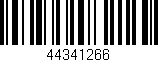 Código de barras (EAN, GTIN, SKU, ISBN): '44341266'