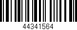 Código de barras (EAN, GTIN, SKU, ISBN): '44341564'