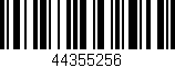 Código de barras (EAN, GTIN, SKU, ISBN): '44355256'