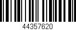 Código de barras (EAN, GTIN, SKU, ISBN): '44357620'