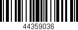 Código de barras (EAN, GTIN, SKU, ISBN): '44359036'