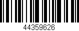 Código de barras (EAN, GTIN, SKU, ISBN): '44359626'