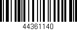 Código de barras (EAN, GTIN, SKU, ISBN): '44361140'