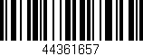 Código de barras (EAN, GTIN, SKU, ISBN): '44361657'