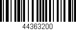 Código de barras (EAN, GTIN, SKU, ISBN): '44363200'