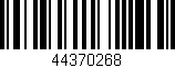 Código de barras (EAN, GTIN, SKU, ISBN): '44370268'