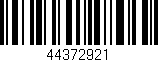 Código de barras (EAN, GTIN, SKU, ISBN): '44372921'
