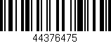 Código de barras (EAN, GTIN, SKU, ISBN): '44376475'