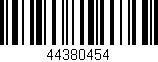 Código de barras (EAN, GTIN, SKU, ISBN): '44380454'