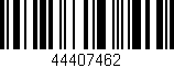 Código de barras (EAN, GTIN, SKU, ISBN): '44407462'
