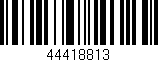 Código de barras (EAN, GTIN, SKU, ISBN): '44418813'