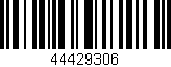 Código de barras (EAN, GTIN, SKU, ISBN): '44429306'