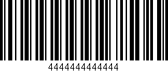 Código de barras (EAN, GTIN, SKU, ISBN): '4444444444444'