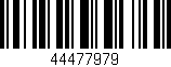 Código de barras (EAN, GTIN, SKU, ISBN): '44477979'