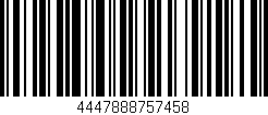 Código de barras (EAN, GTIN, SKU, ISBN): '4447888757458'