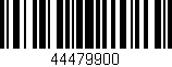 Código de barras (EAN, GTIN, SKU, ISBN): '44479900'
