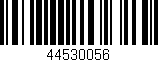 Código de barras (EAN, GTIN, SKU, ISBN): '44530056'