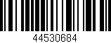 Código de barras (EAN, GTIN, SKU, ISBN): '44530684'