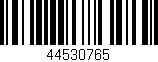 Código de barras (EAN, GTIN, SKU, ISBN): '44530765'