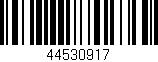 Código de barras (EAN, GTIN, SKU, ISBN): '44530917'